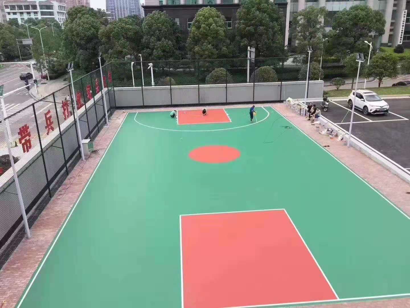 塑胶硅pu篮球场厂家