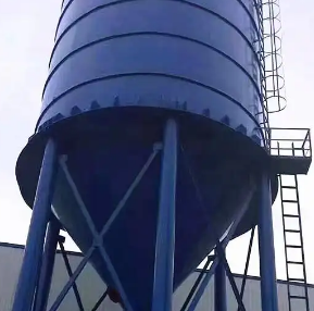 青海搅拌站料仓现场安装