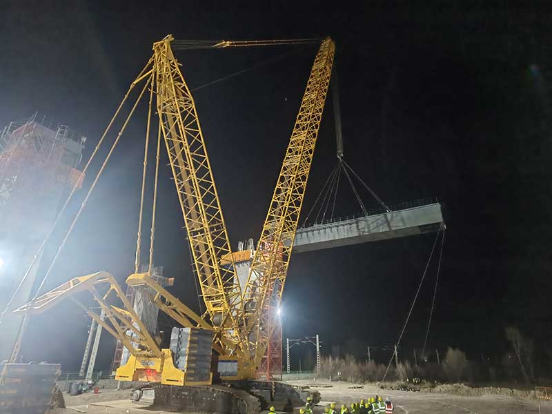 海西公路桥梁吊装施工